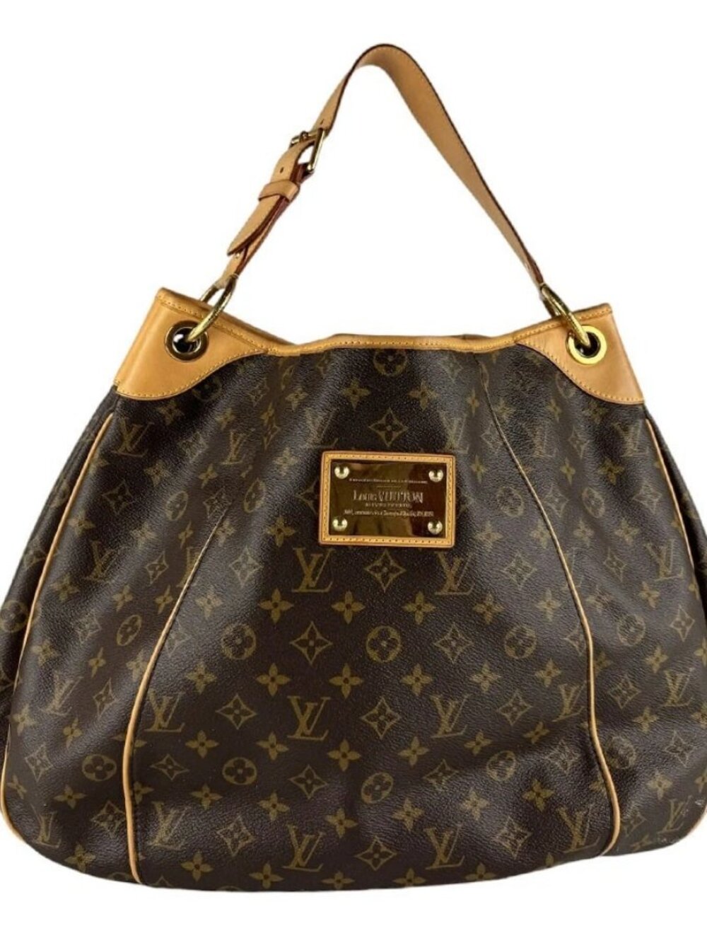 LOUIS VUITTON Monogram Galliera GM Shoulder Bag Brown M56381